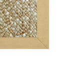 Woven Jute Rug with Cotton Border