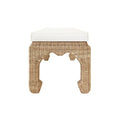 Woven Rattan Bench