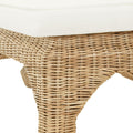 Woven Rattan Bench