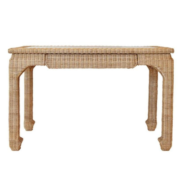 Woven Rattan Desk