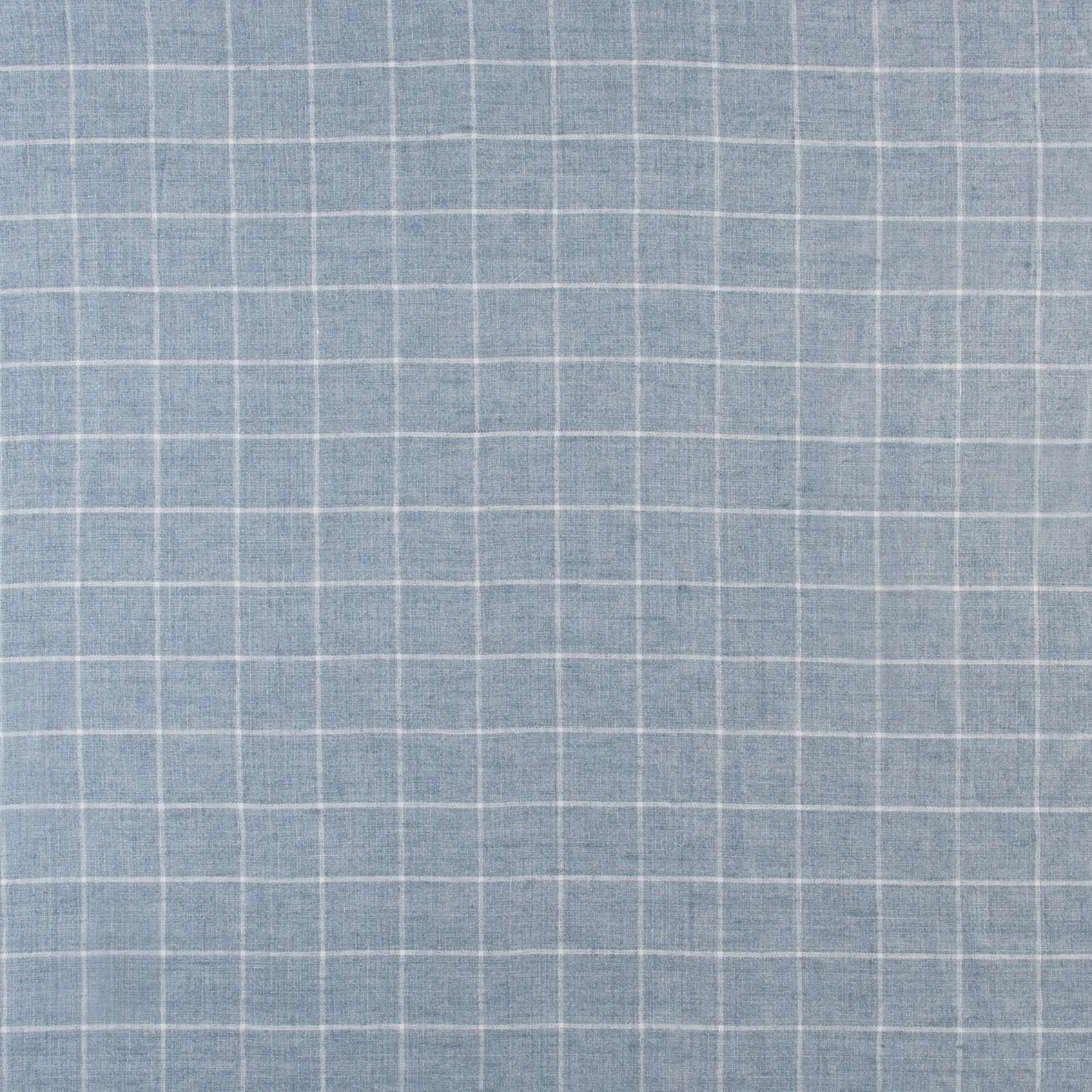 Blue Windowpane Fabric