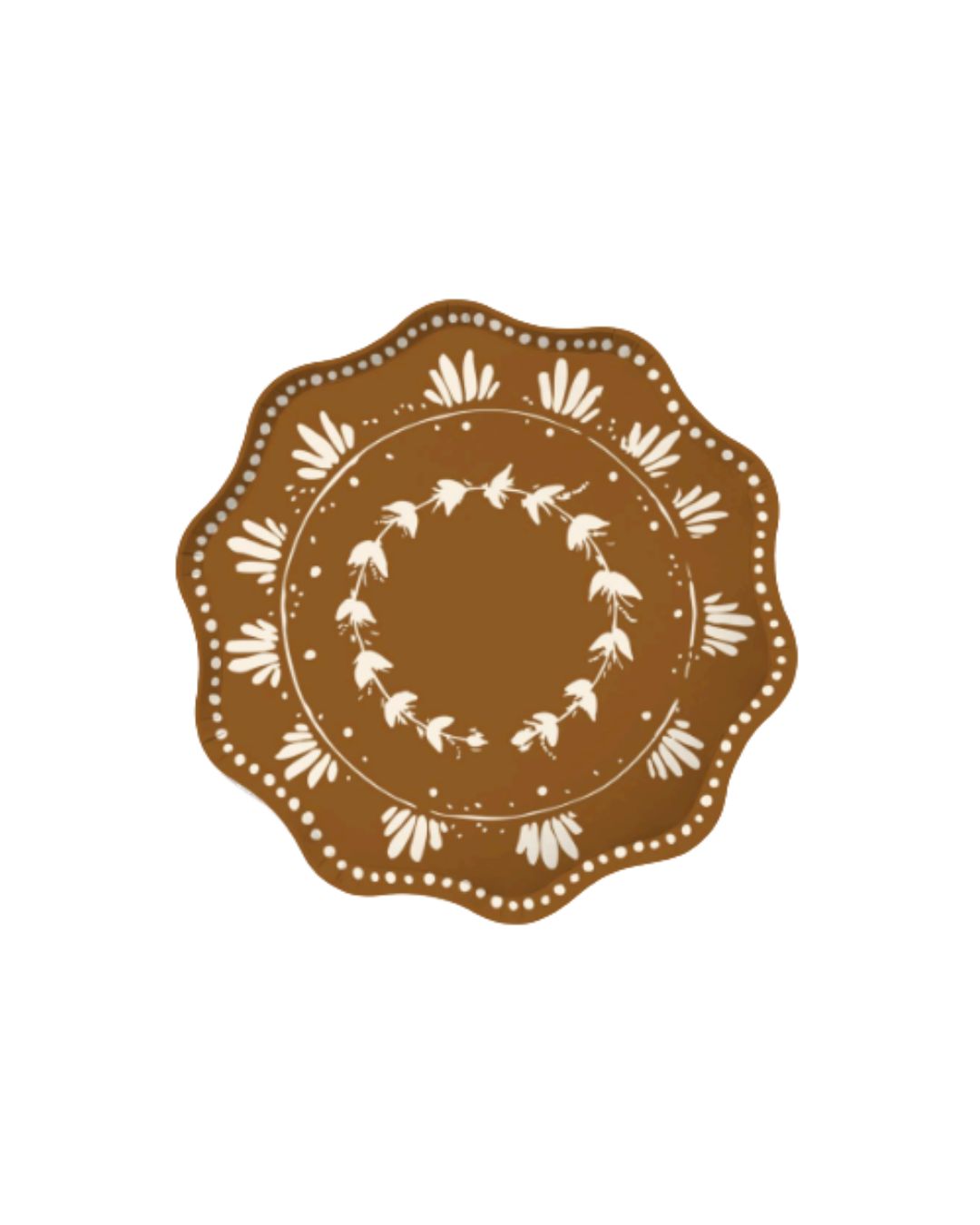 Marigold Dinner Paper Plate, Set of 12