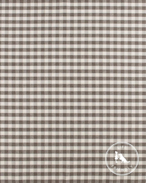 Ruffle Edge Pillow in Latte Gingham