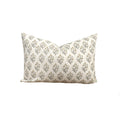 Willow Floral Pillow in Grey
