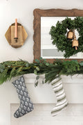 Wentworth Stripe Stocking in Olive