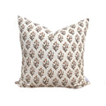 Willow Floral Pillow in Brown