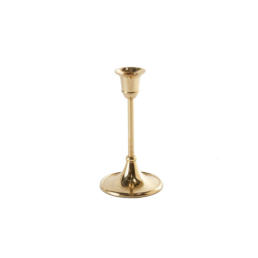 6 inch Candlestick in Gold | Brooke & Lou