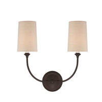 Abrams Double Sconce in Bronze