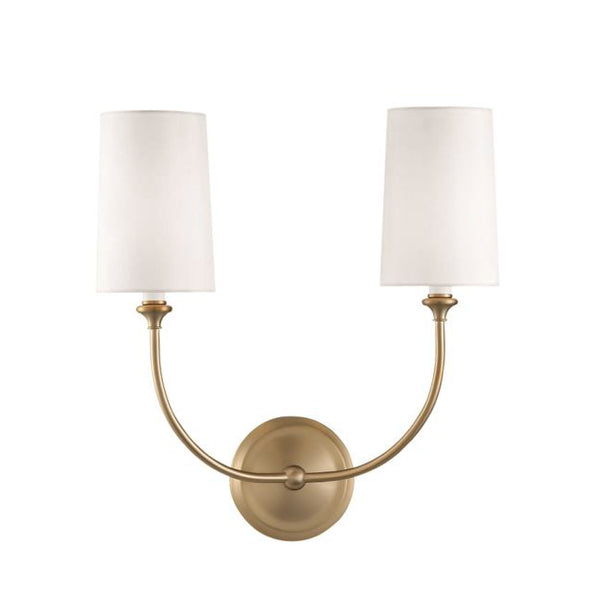 Abrams Double Sconce in Gold