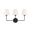 Abrams Vanity Light in Black Forged