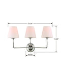 Abrams Vanity Light in Polished Chrome