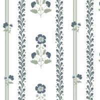 Annabelle Floral Fabric in Navy