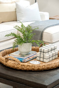 Large Braided Tray with Handles