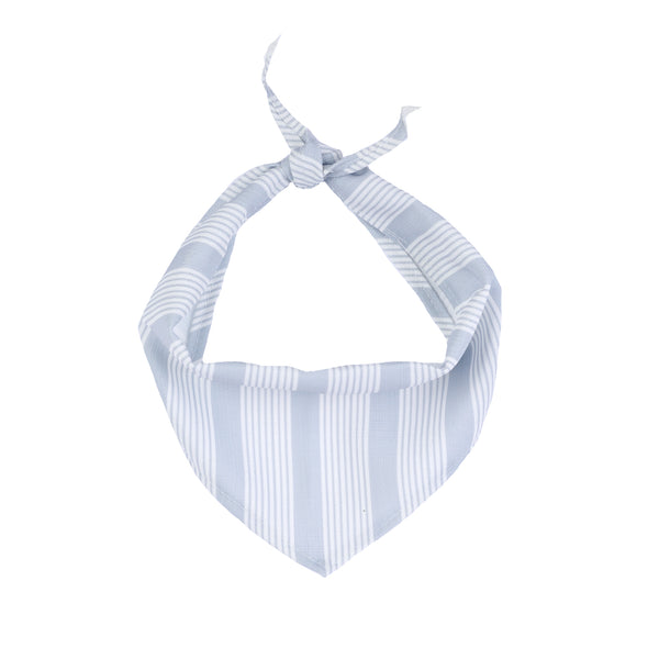 Oscar Stripe Light Blue Dog Bandana