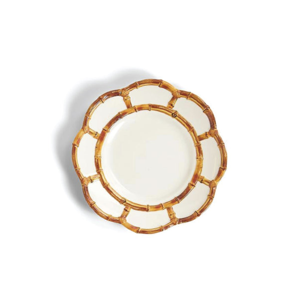 Bamboo Melamine Salad Plates, Set of 4