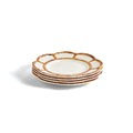 Bamboo Melamine Dinner Plates, Set of 4