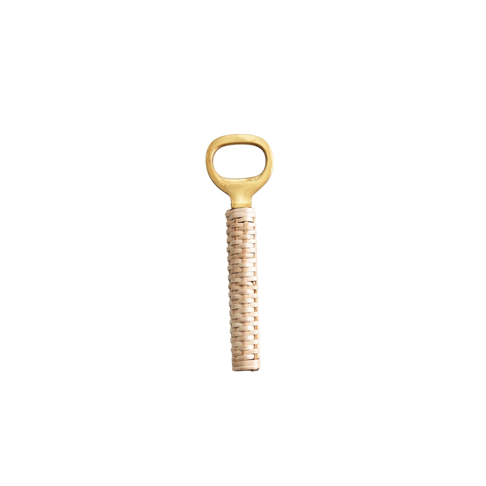 Bamboo and Brass Bottle Opener