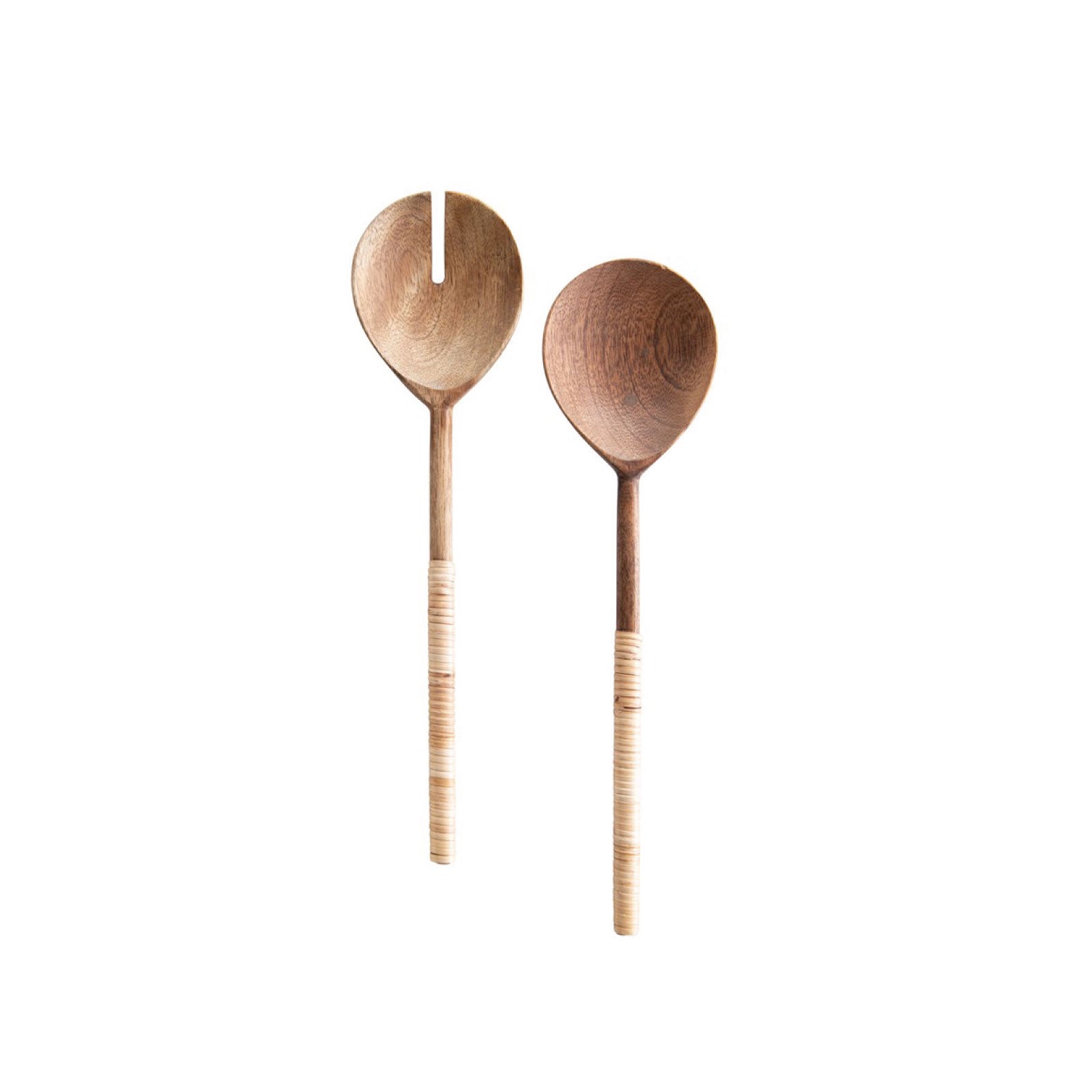 Bamboo and Wood Salad Servers