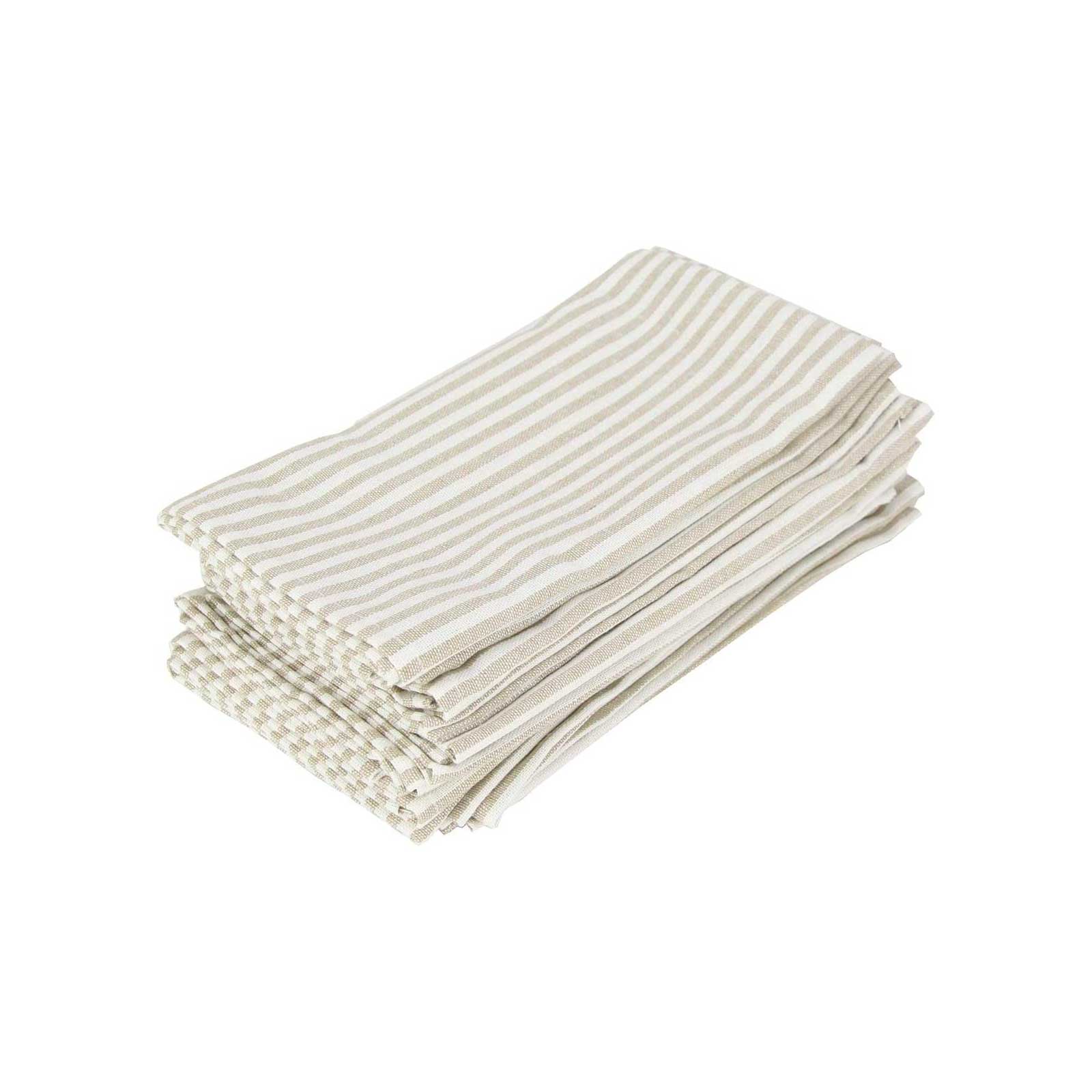 Beige Pinstripe Napkin - Set of 4