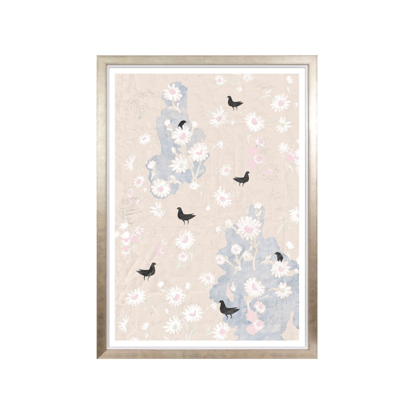 Black Bird Pastel in Cream