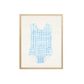 Blue Gingham Suit Kids Art