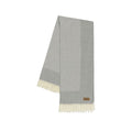 Border Edge Herringbone Throw in Grey