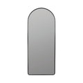 Matte black floor mirror