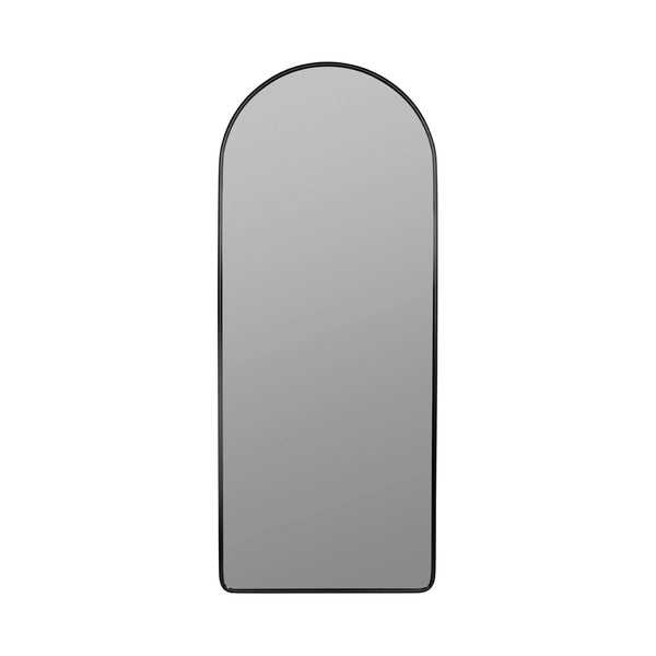 Matte black floor mirror