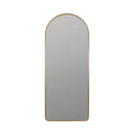 Brass floor mirror