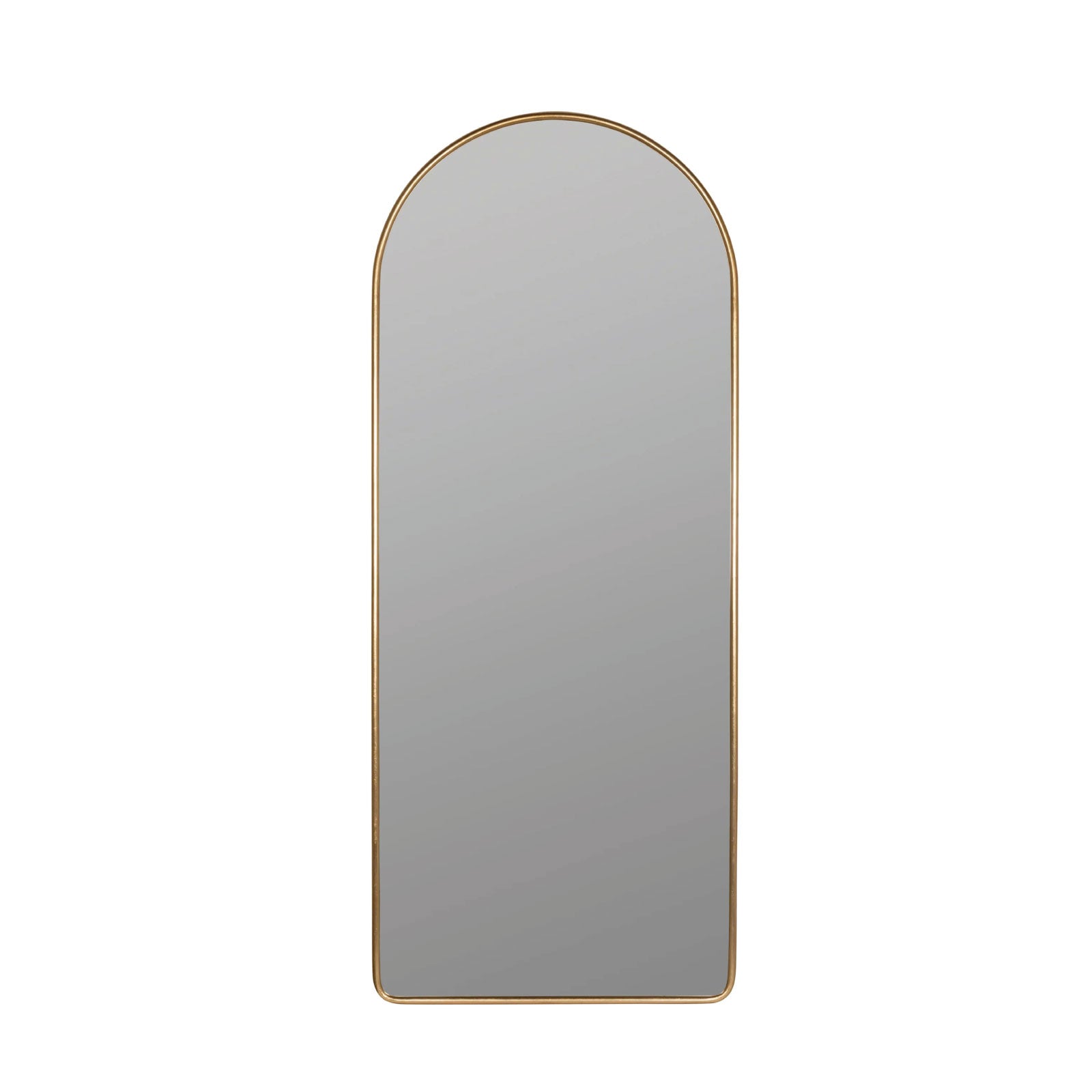 Brass floor mirror