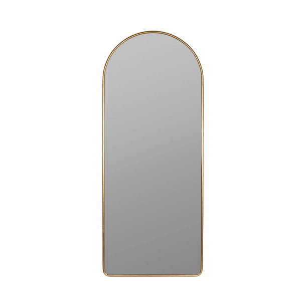 Brass floor mirror