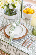 Green Floral Tablecloth