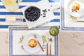 Navy Stripe Paper Table Runner