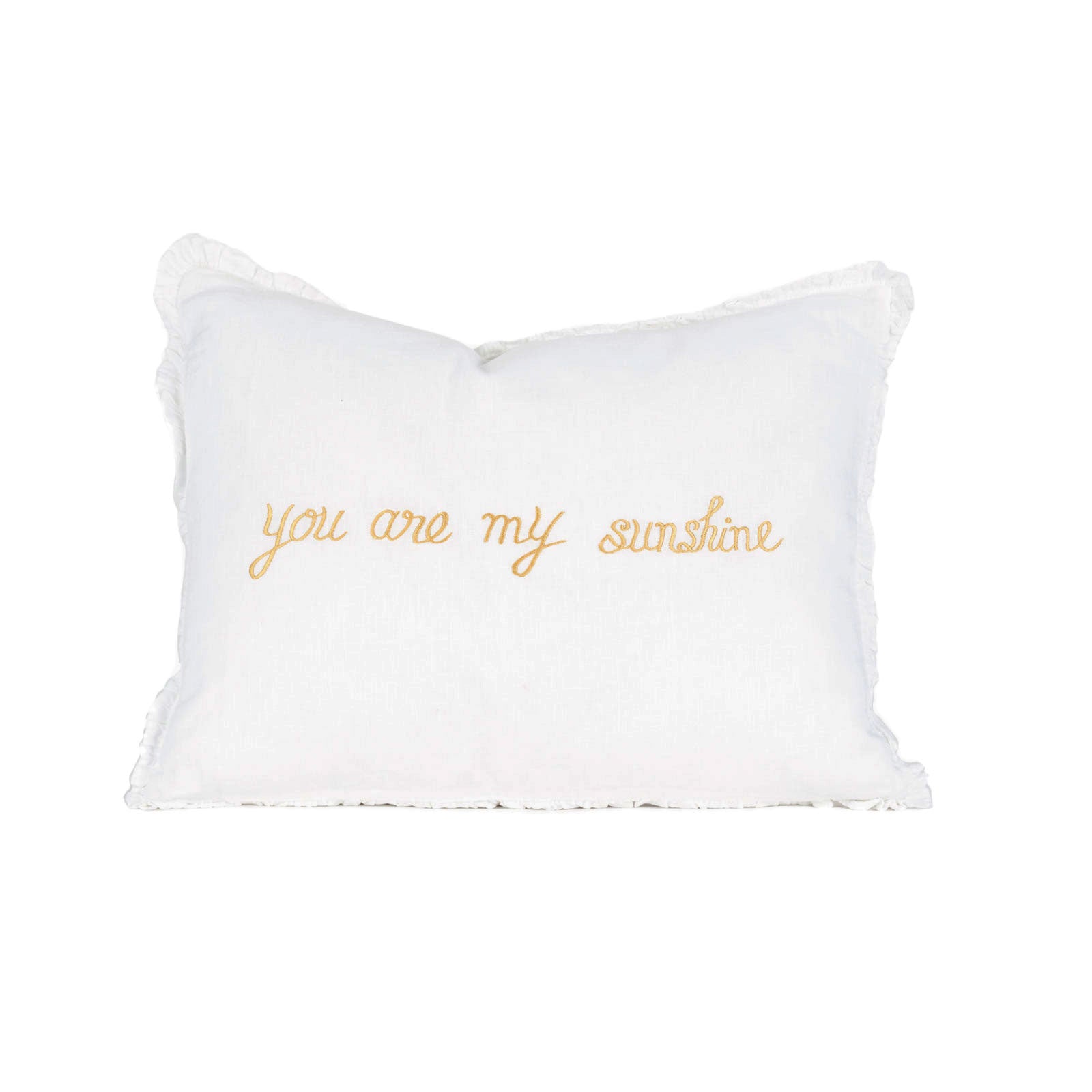 Sunshine Embroidered Pillow