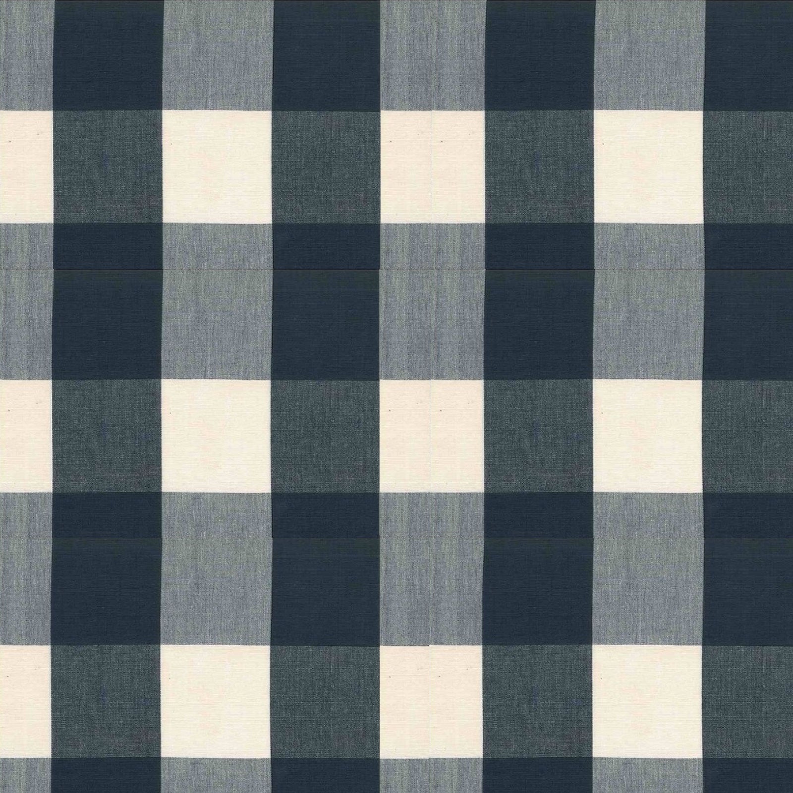 Buffalo Check Fabric in Navy