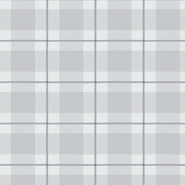 Camden Plaid Fabric in Light Blue