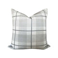 Camden Plaid Pillow in Light Blue