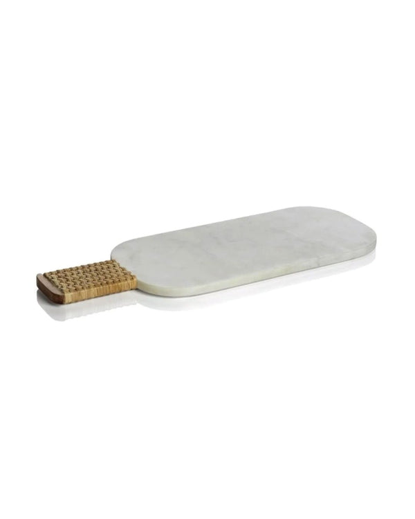Cane Wrapped Marble Cheese Board