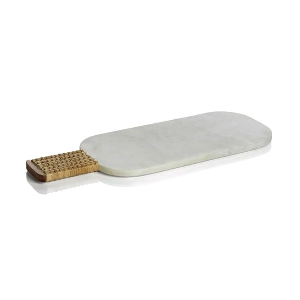 Cane Wrapped Marble Cheese Board