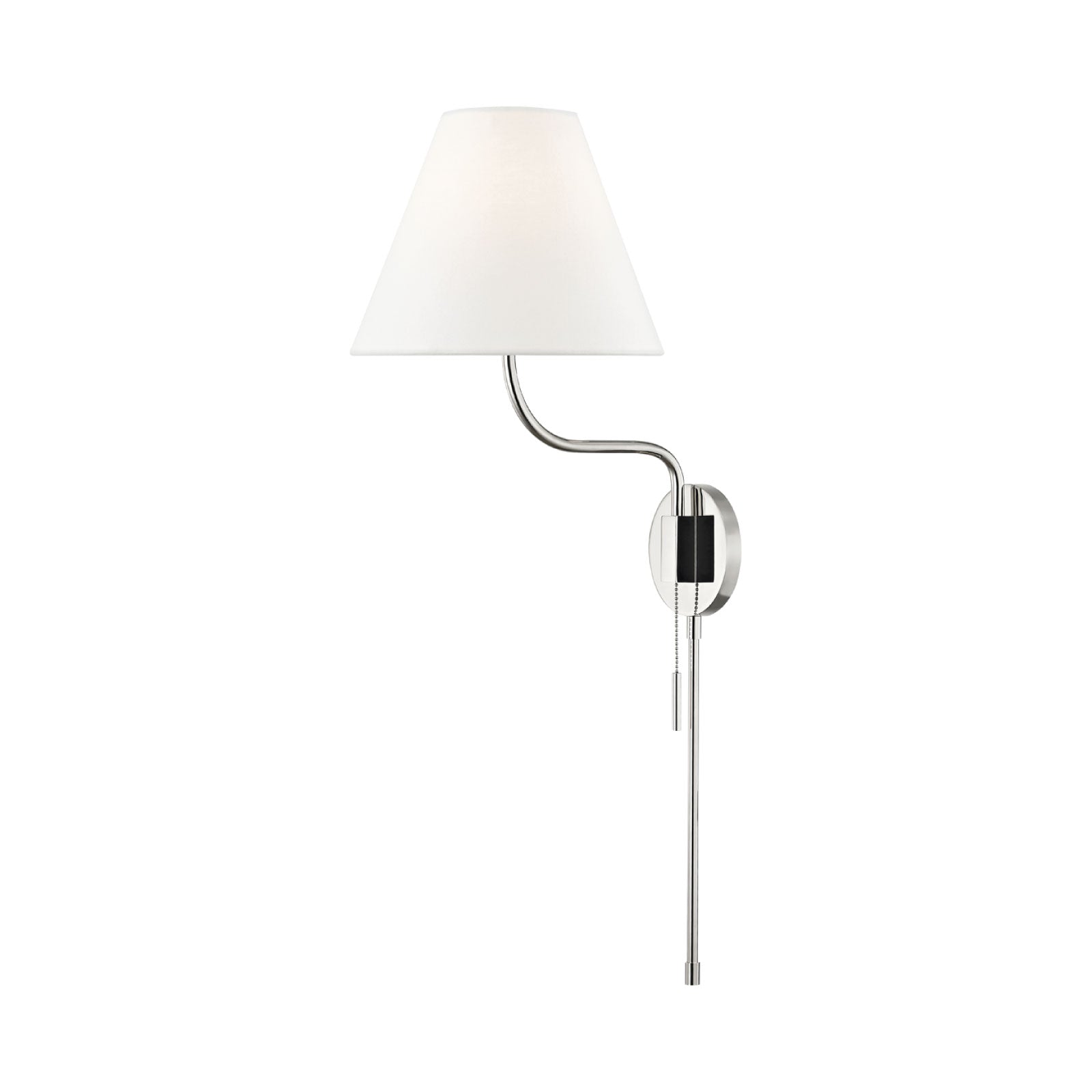 Claire Sconce in Polished Nickel