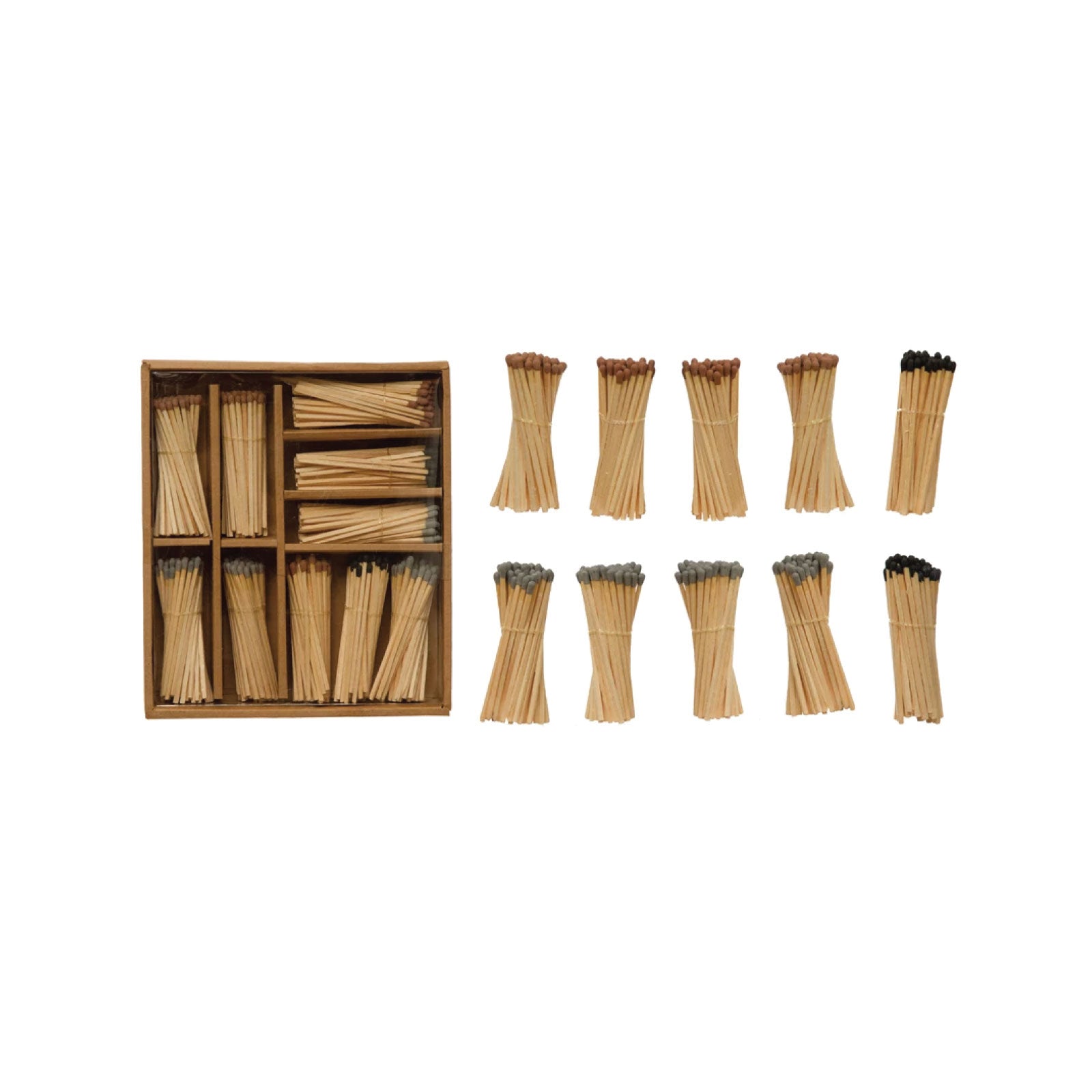 Colored Dipped Match Set