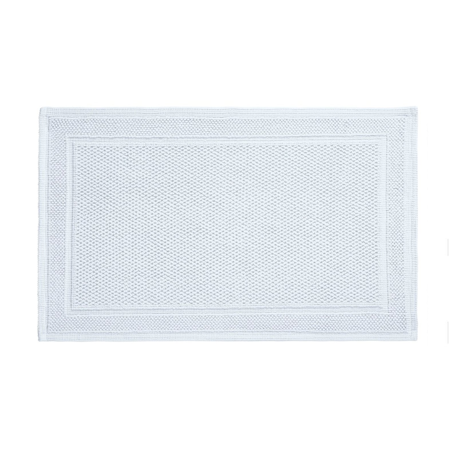 Cotton Bath Rug in Light Blue