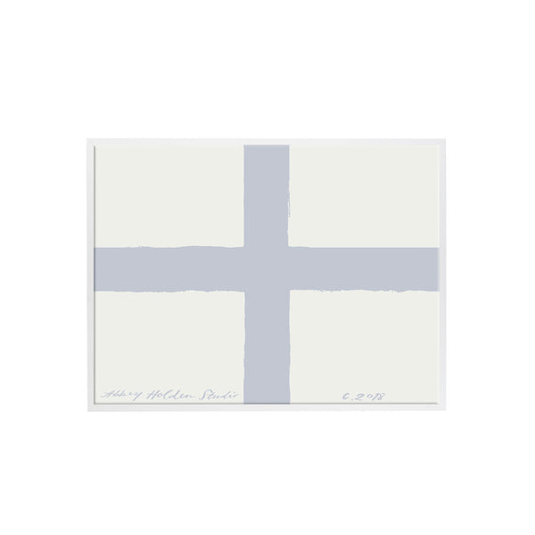 Cross the Lines Art in Light Blue no. 1