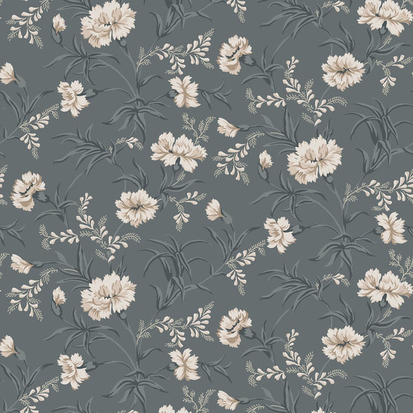 Emilie Wallpaper in Petrol