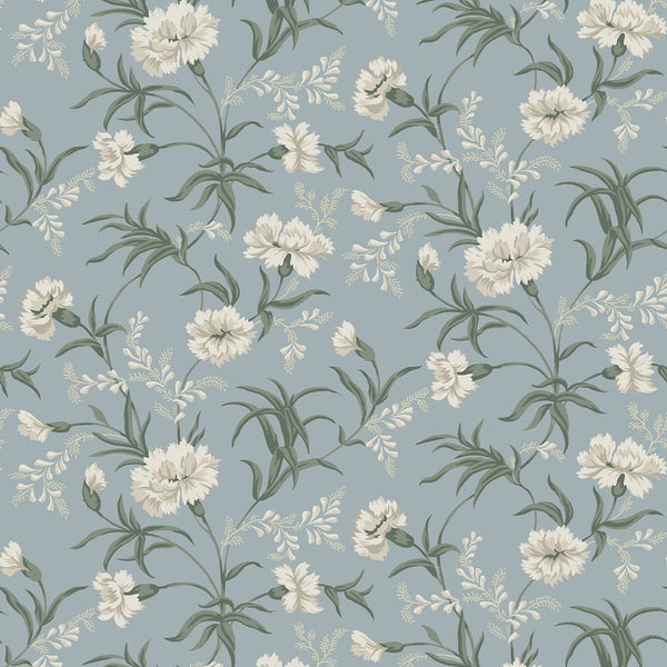 Emilie Wallpaper in Sky Blue