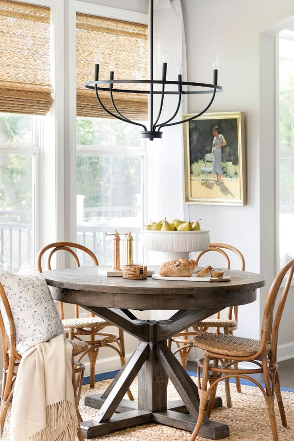 Toulouse Dining Table- Warm Black 48"