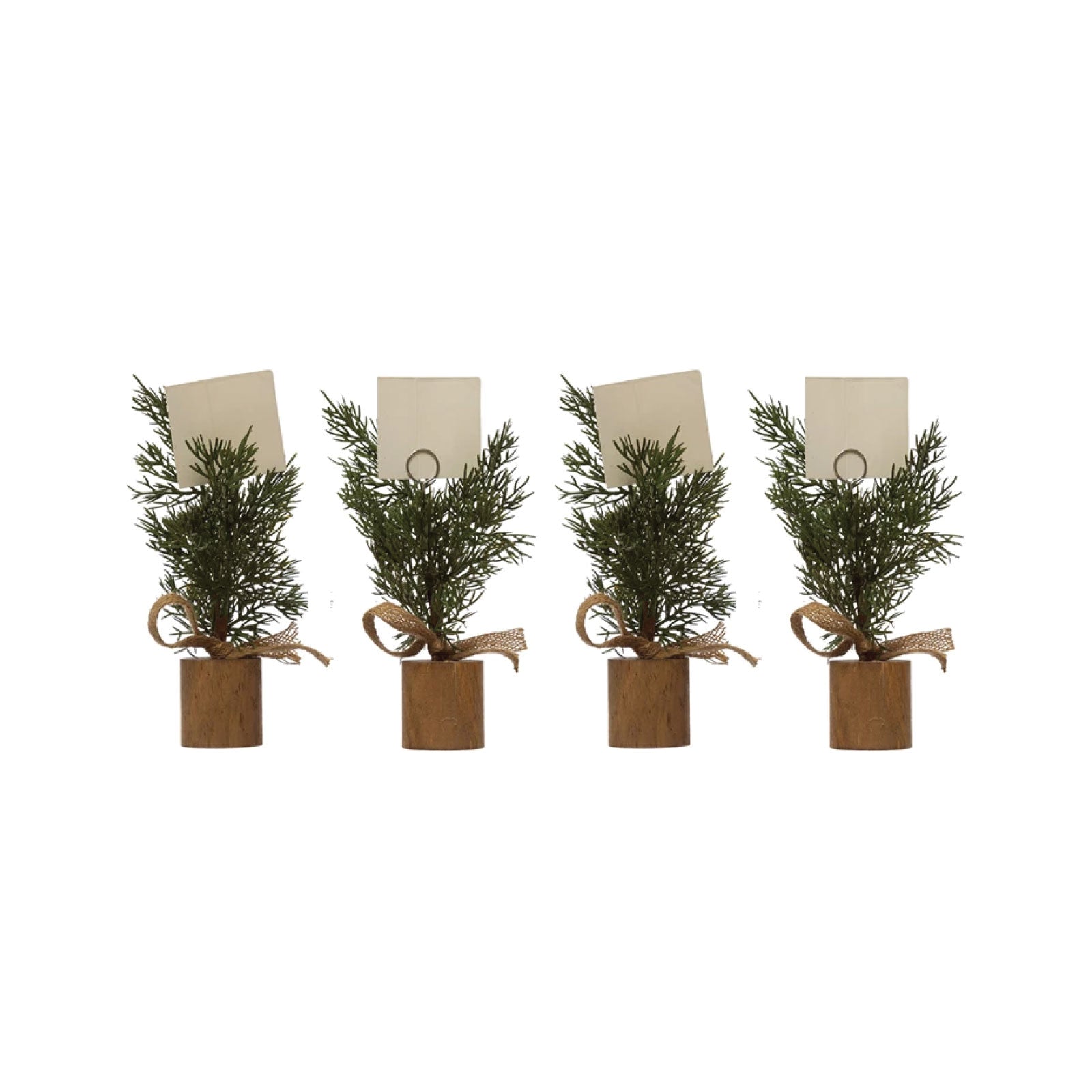 Pine Tree Place Card Holders Set