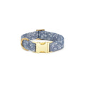 Floral Dog Collar in Chambray