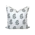 Frankie Floral Pillow in Charcoal