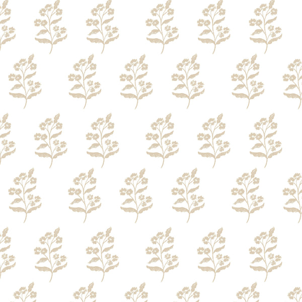 Frankie Floral Fabric in Natural